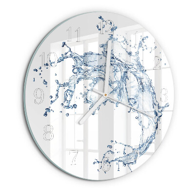 Glas wanduhr Wasser