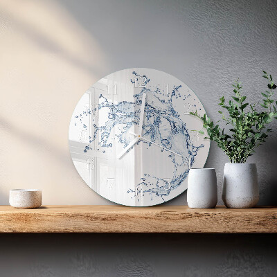 Glas wanduhr Wasser