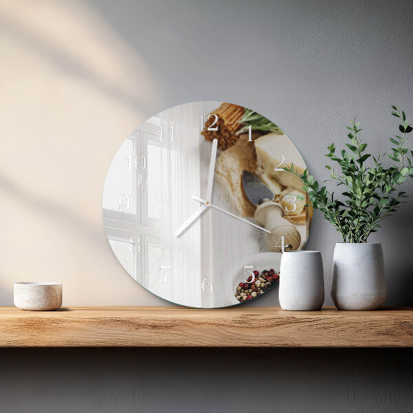 Glas wanduhr Pasta