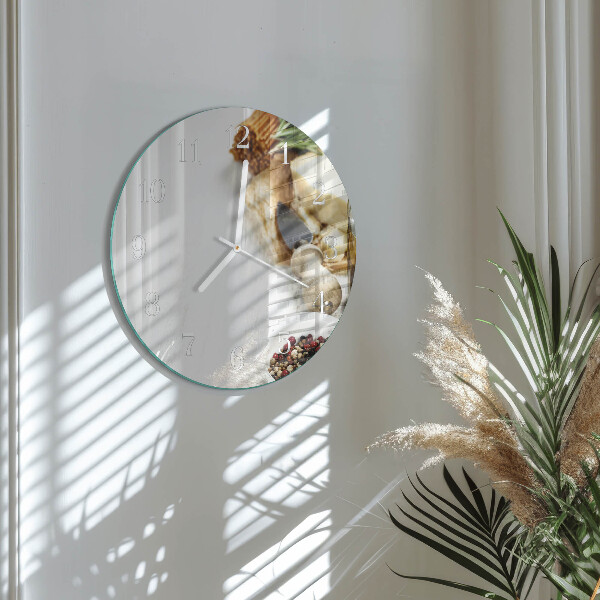 Glas wanduhr Pasta