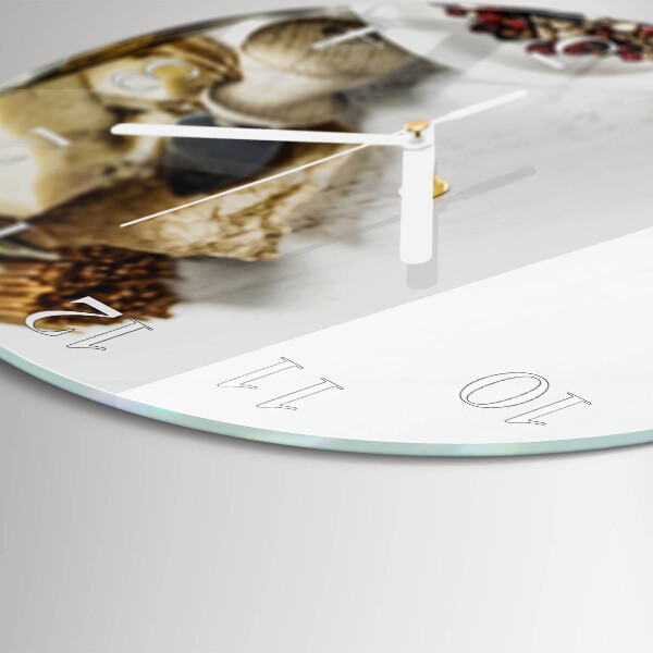 Glas wanduhr Pasta