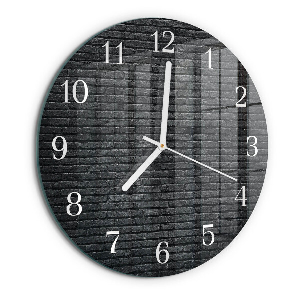 Glas wanduhr Klinker