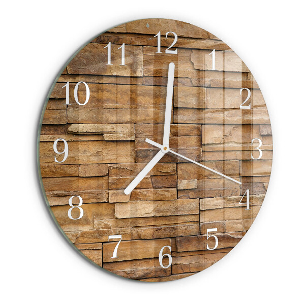 Glas wanduhr Klinker