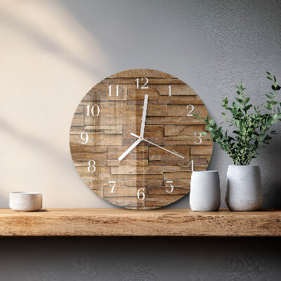Glas wanduhr Klinker