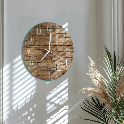 Glas wanduhr Klinker
