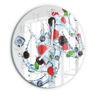 Glas wanduhr Fruchteiscreme