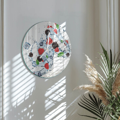 Glas wanduhr Fruchteiscreme