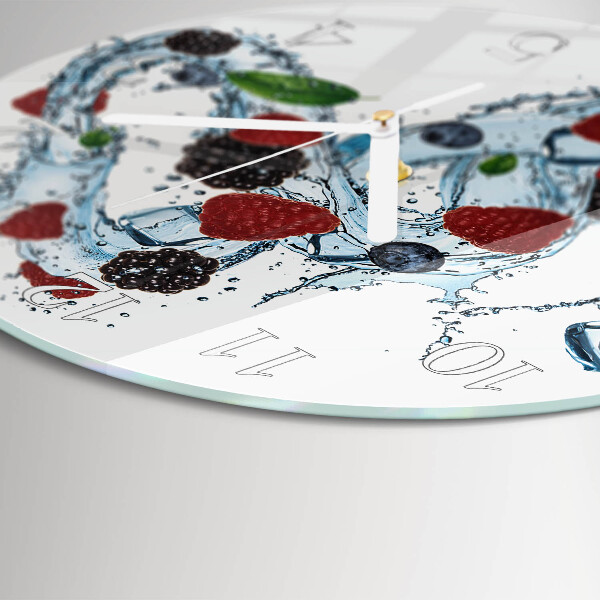 Glas wanduhr Fruchteiscreme