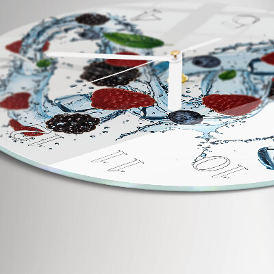 Glas wanduhr Fruchteiscreme