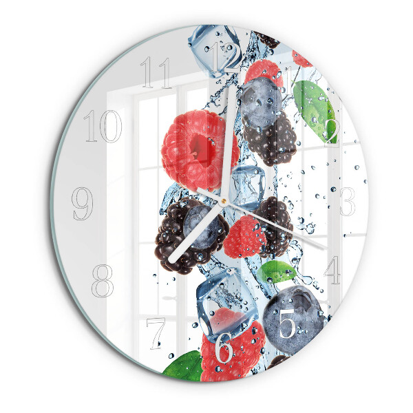 Glas wanduhr Fruchteiscreme