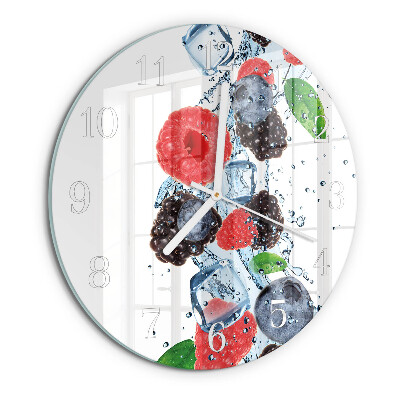 Glas wanduhr Fruchteiscreme