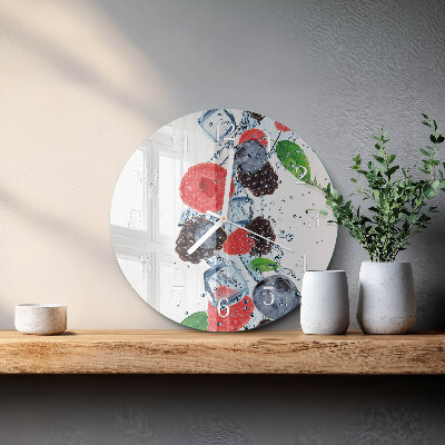 Glas wanduhr Fruchteiscreme