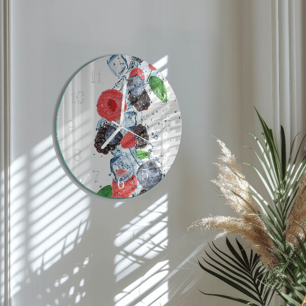 Glas wanduhr Fruchteiscreme