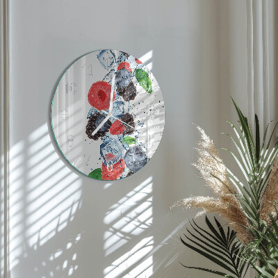 Glas wanduhr Fruchteiscreme