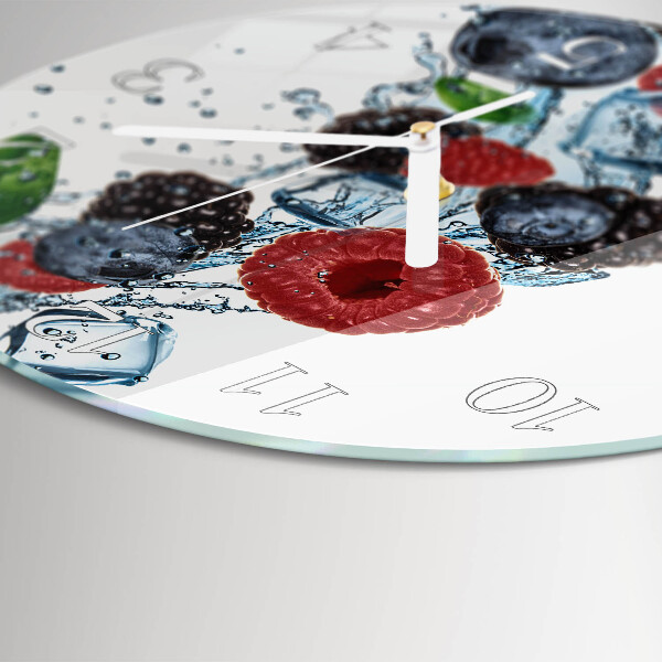 Glas wanduhr Fruchteiscreme