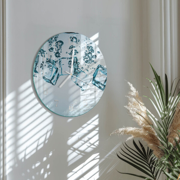 Glas wanduhr Eis
