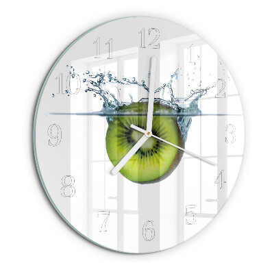 Glas wanduhr Kiwi