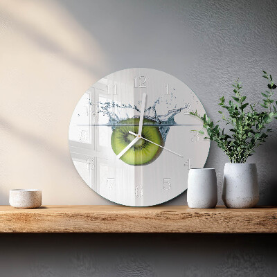 Glas wanduhr Kiwi