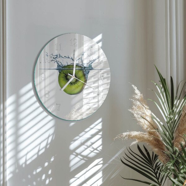 Glas wanduhr Kiwi