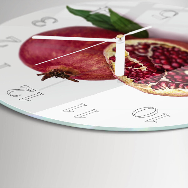 Glas wanduhr Granate