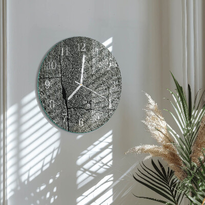Glas wanduhr Naturstein