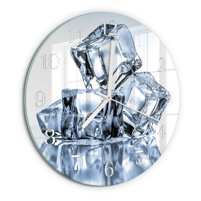Glas wanduhr Eis