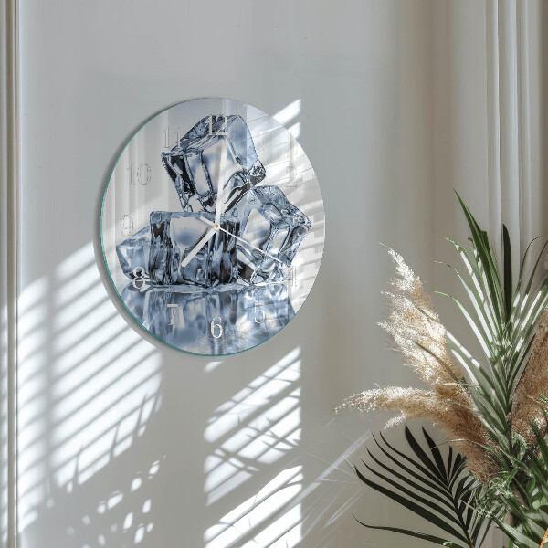 Glas wanduhr Eis
