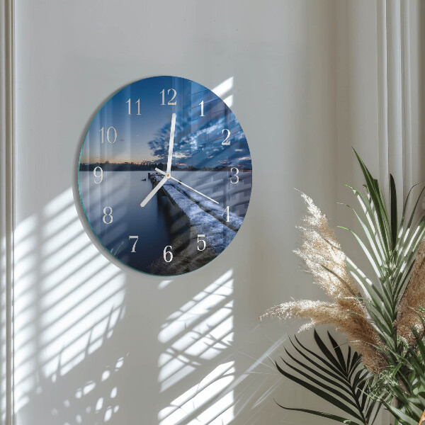Glas wanduhr Landschaft