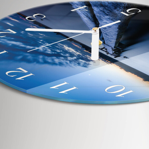 Glas wanduhr Landschaft