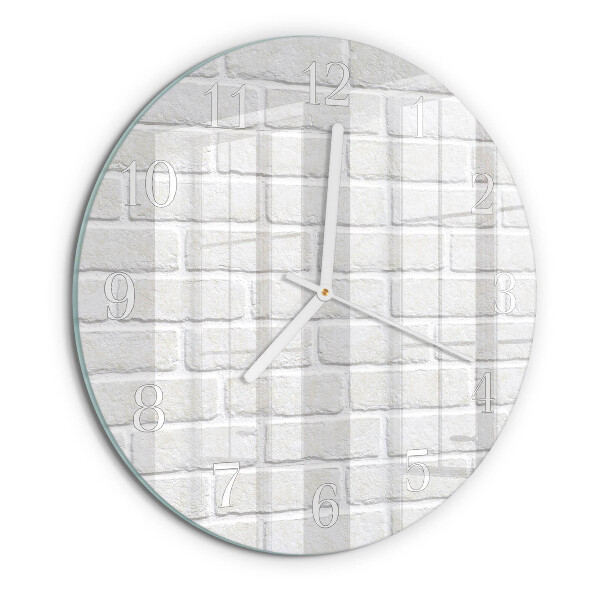 Glas wanduhr Ziegel