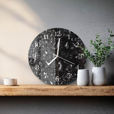 Glas wanduhr Tropfen
