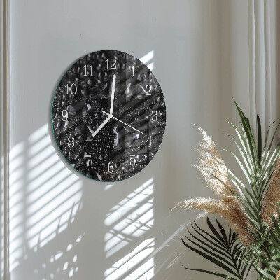 Glas wanduhr Tropfen