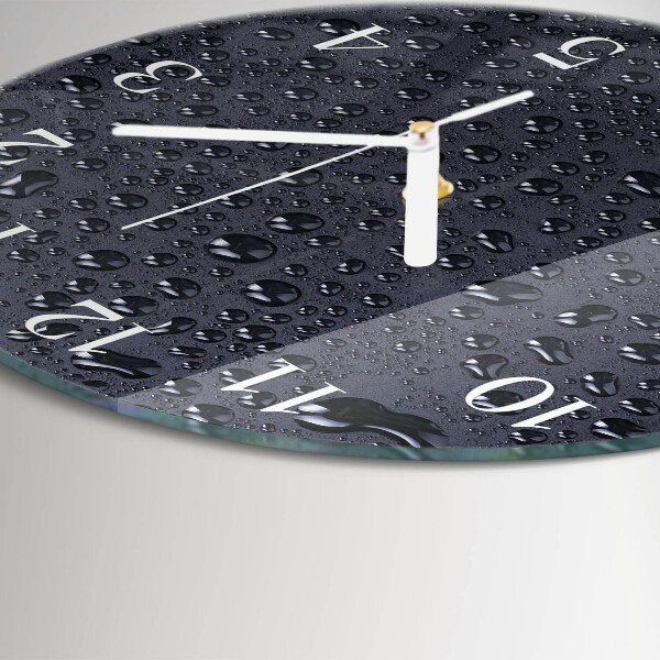 Glas wanduhr Tropfen