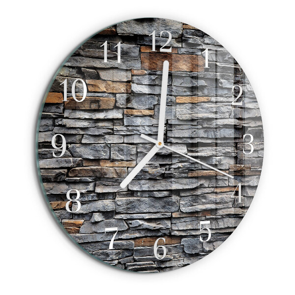Glas wanduhr Klinker