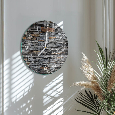 Glas wanduhr Klinker
