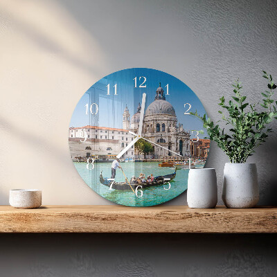 Glas wanduhr Venedig