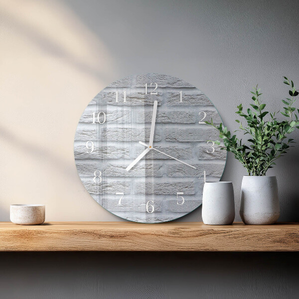 Glas wanduhr Klinker