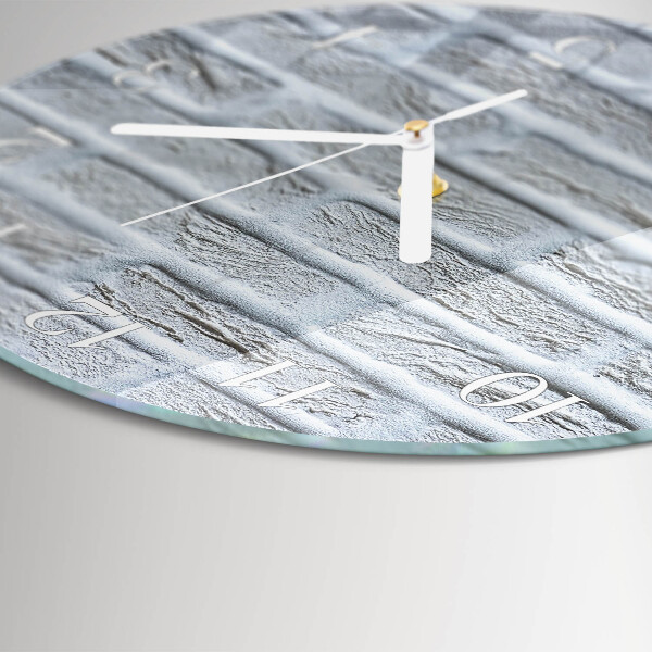 Glas wanduhr Klinker
