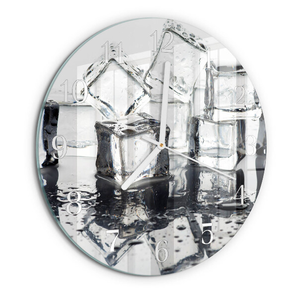 Glas wanduhr Eis