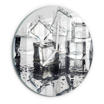 Glas wanduhr Eis