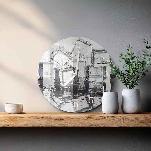 Glas wanduhr Eis