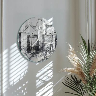 Glas wanduhr Eis