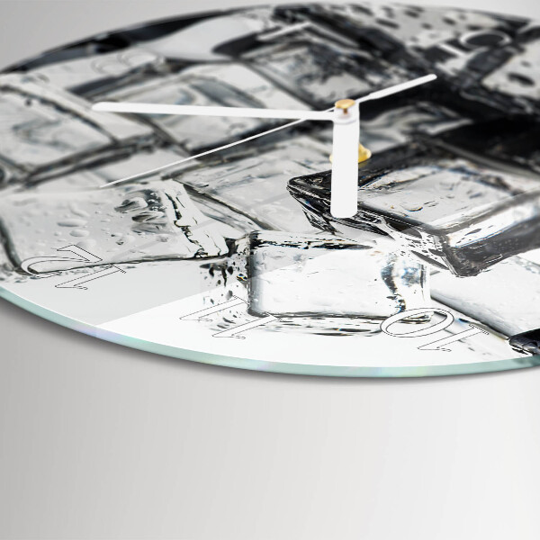 Glas wanduhr Eis