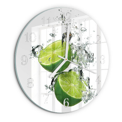 Glas wanduhr Kalziumkarbonat
