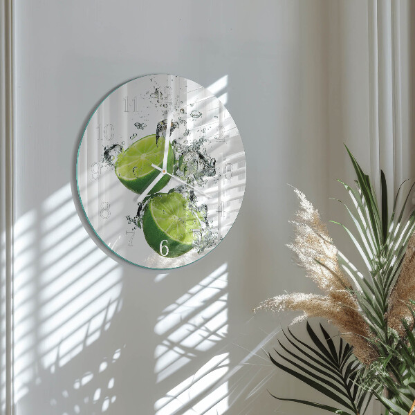 Glas wanduhr Kalziumkarbonat