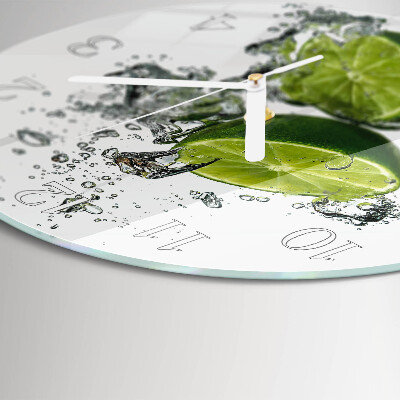 Glas wanduhr Kalziumkarbonat