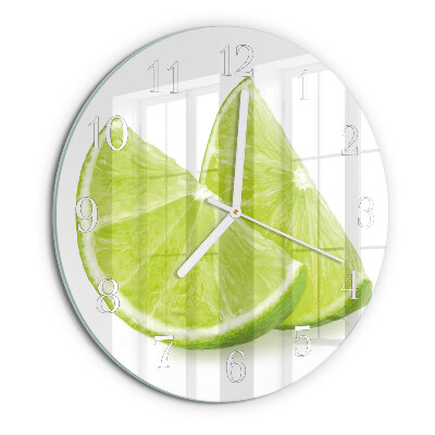 Glas wanduhr Kalziumkarbonat
