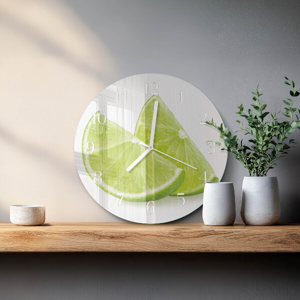 Glas wanduhr Kalziumkarbonat