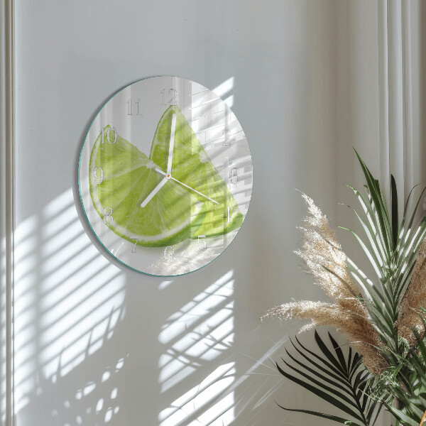 Glas wanduhr Kalziumkarbonat