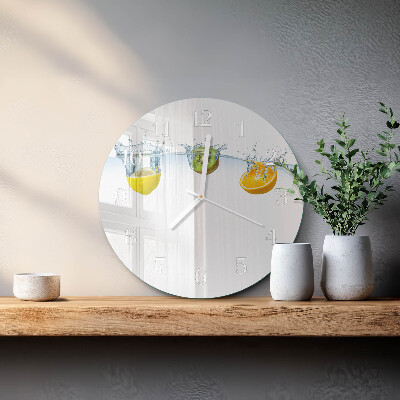Glas wanduhr Kiwi